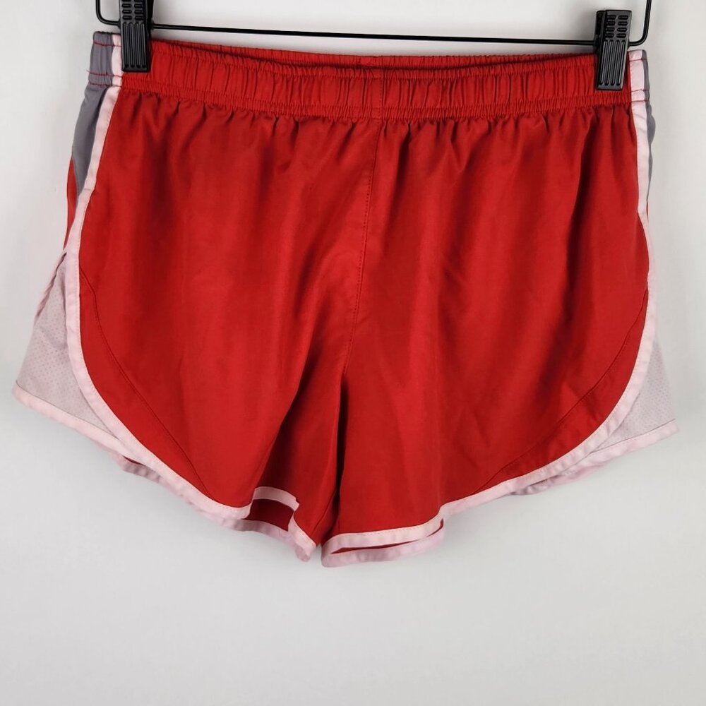 Tesla Red Athletic Running Shorts sz M